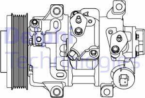 Delphi CS20478 - Компрессор кондиционера autospares.lv