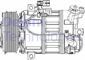 Delphi CS20477 - Компрессор кондиционера autospares.lv