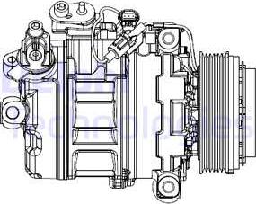 Delphi CS20547 - Компрессор кондиционера autospares.lv