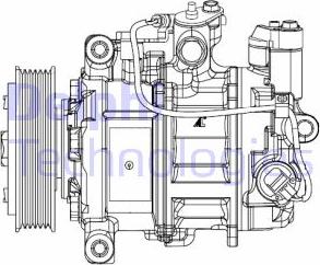 Delphi CS20504 - Компрессор кондиционера autospares.lv