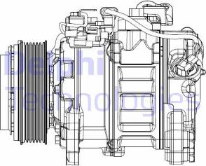 Delphi CS20501 - Компрессор кондиционера autospares.lv