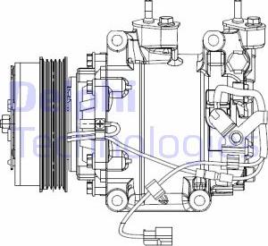 Delphi CS20510 - Компрессор кондиционера autospares.lv