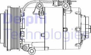 Delphi CS20358 - Компрессор кондиционера autospares.lv