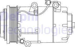 Delphi CS20306 - Компрессор кондиционера autospares.lv