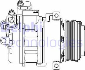 Delphi CS20370-12B1 - Компрессор кондиционера autospares.lv