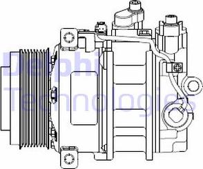 Delphi CS20378 - Компрессор кондиционера autospares.lv