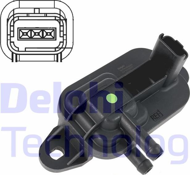 Delphi DPS00025-12B1 - Датчик, давление выхлопных газов autospares.lv