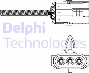 Delphi ES10992-12B1 - Лямбда-зонд, датчик кислорода autospares.lv