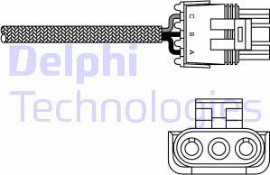 Delphi ES10969-12B1 - Лямбда-зонд, датчик кислорода autospares.lv