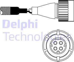 Delphi ES10986-12B1 - Лямбда-зонд, датчик кислорода autospares.lv