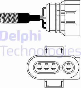 Delphi ES10987-12B1 - Лямбда-зонд, датчик кислорода autospares.lv