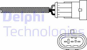 Delphi ES10971-12B1 - Лямбда-зонд, датчик кислорода autospares.lv