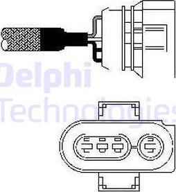 Delphi ES10403 - Лямбда-зонд, датчик кислорода autospares.lv