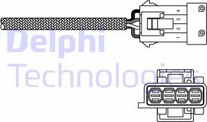 Delphi ES10818-12B1 - Лямбда-зонд, датчик кислорода autospares.lv