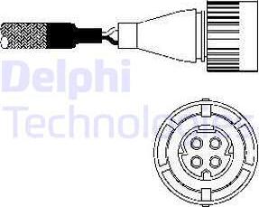 Delphi ES10254-12B1 - Лямбда-зонд, датчик кислорода autospares.lv