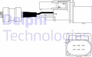 Delphi ES11014-12B1 - Лямбда-зонд, датчик кислорода autospares.lv