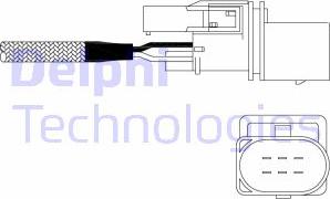 Delphi ES11026-12B1 - Лямбда-зонд, датчик кислорода autospares.lv