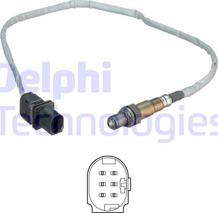 Delphi ES20541-12B1 - Лямбда-зонд, датчик кислорода autospares.lv