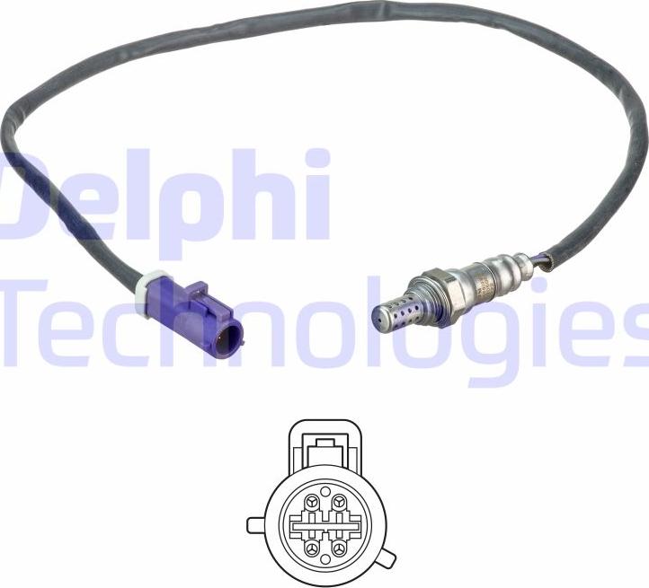 Delphi ES20508-12B1 - Лямбда-зонд, датчик кислорода autospares.lv