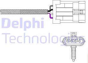 Delphi ES20023 - Лямбда-зонд, датчик кислорода autospares.lv