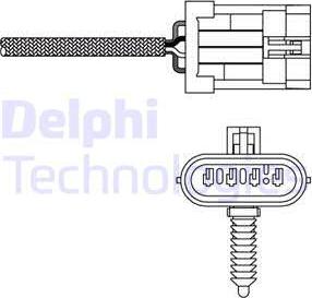 Delphi ES20135-12B1 - Лямбда-зонд, датчик кислорода autospares.lv