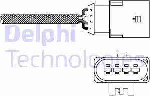 Delphi ES20303-12B1 - Лямбда-зонд, датчик кислорода autospares.lv