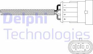 Delphi ES20302-12B1 - Лямбда-зонд, датчик кислорода autospares.lv