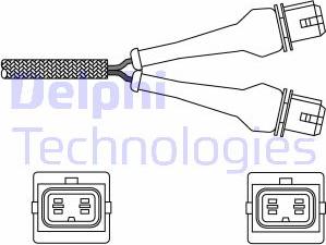 Delphi ES20244-12B1 - Лямбда-зонд, датчик кислорода autospares.lv