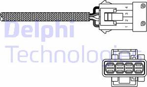 Delphi ES20255-12B1 - Лямбда-зонд, датчик кислорода autospares.lv