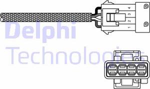Delphi ES20230-12B1 - Лямбда-зонд, датчик кислорода autospares.lv