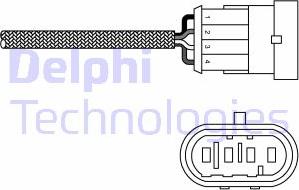 Delphi ES20231-12B1 - Лямбда-зонд, датчик кислорода autospares.lv