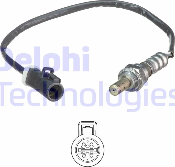 Delphi ES21085-12B1 - Лямбда-зонд, датчик кислорода autospares.lv