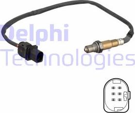Delphi ES21150-12B1 - Лямбда-зонд, датчик кислорода autospares.lv