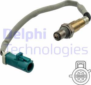 Delphi ES21121-12B1 - Лямбда-зонд, датчик кислорода autospares.lv