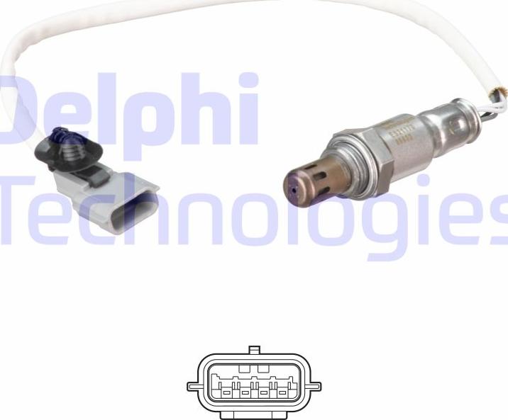 Delphi ES21170-12B1 - Лямбда-зонд, датчик кислорода autospares.lv