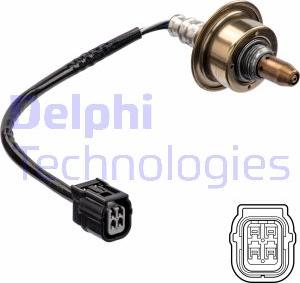 Delphi ES21178-12B1 - Лямбда-зонд, датчик кислорода autospares.lv