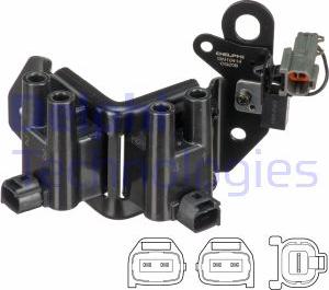 Delphi GN10414-19B1 - Катушка зажигания autospares.lv