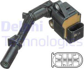 Delphi GN10690-12B1 - Катушка зажигания autospares.lv