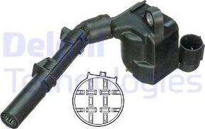 Delphi GN10691-12B1 - Катушка зажигания autospares.lv