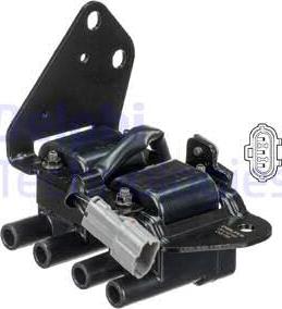 Delphi GN10795-12B1 - Катушка зажигания autospares.lv