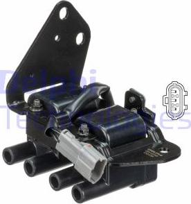 Delphi GN10795-12B1 - Катушка зажигания autospares.lv