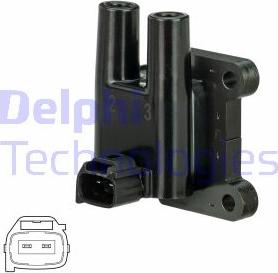 Delphi GN11009-19B1 - Катушка зажигания autospares.lv