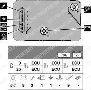 Delphi HDC139 - Блок управления, реле, система накаливания autospares.lv