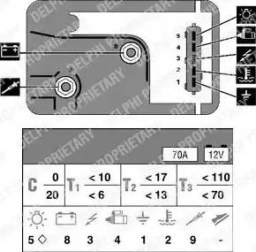 Delphi HDC136 - Блок управления, реле, система накаливания autospares.lv