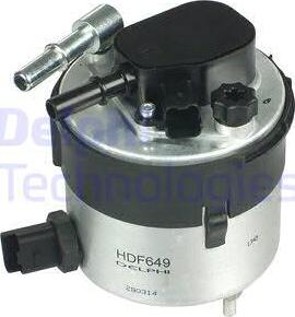 Delphi HDF649 - Топливный фильтр autospares.lv