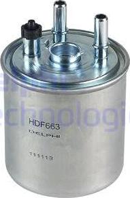Delphi HDF663 - Топливный фильтр autospares.lv
