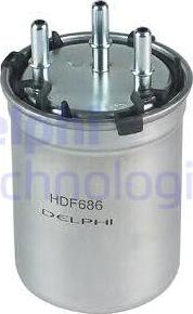 Delphi HDF686 - Топливный фильтр autospares.lv