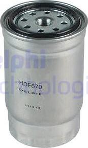 Delphi HDF670 - Топливный фильтр autospares.lv