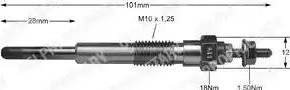 Delphi HDS275 - Свеча накаливания autospares.lv
