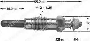 Delphi HDS271 - Свеча накаливания autospares.lv